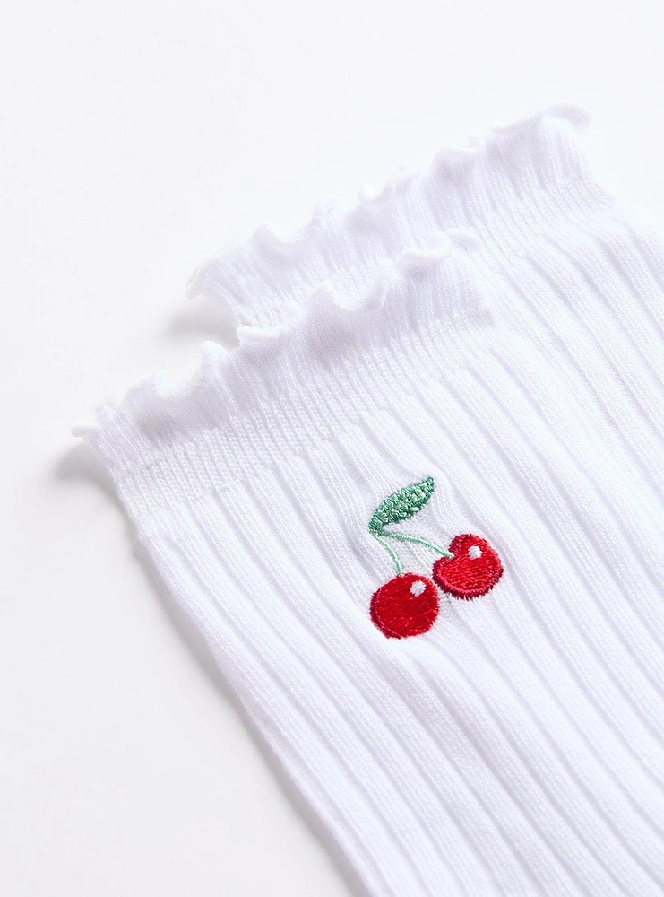 Cherry Ruffle 2-Pack Socks