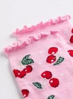 Cherry Ruffle 2-Pack Socks