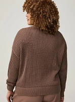 Open Stitch Cardigan Sweater