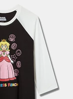 Princess Peach Classic Fit Raglan Tee