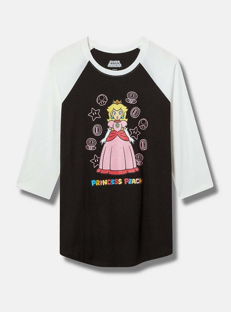 Princess Peach Classic Fit Raglan Tee