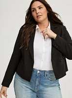 Textured Crop Blazer