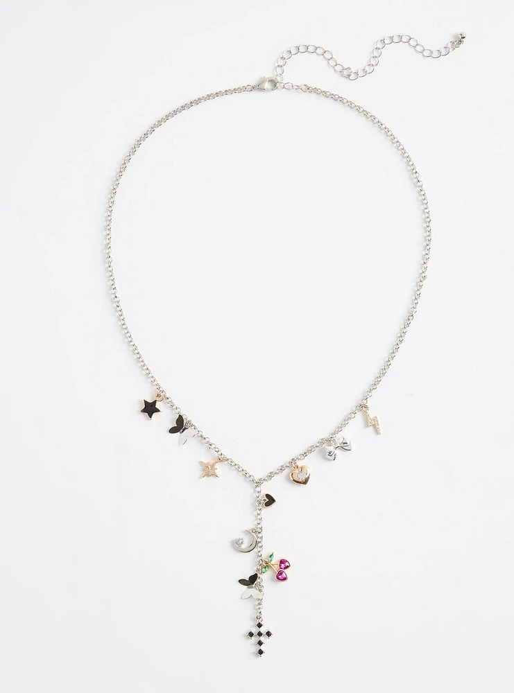 Charm Lariat Necklace