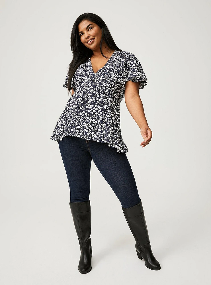 Drapey V-Neck Top