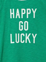 Happy Go Lucky Varsity Tee