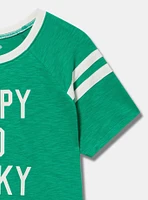 Happy Go Lucky Varsity Tee