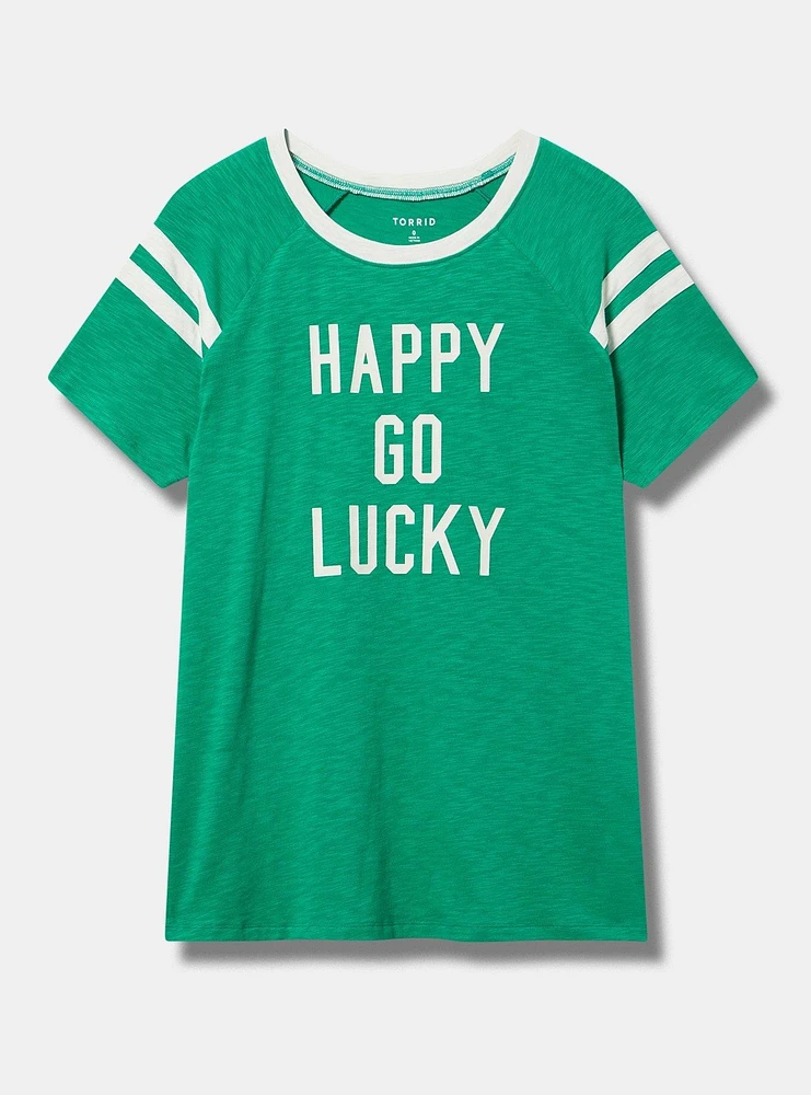 Happy Go Lucky Varsity Tee