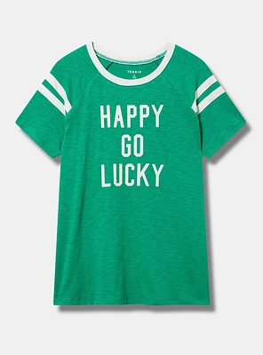 Happy Go Lucky Varsity Tee