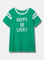 Happy Go Lucky Varsity Tee