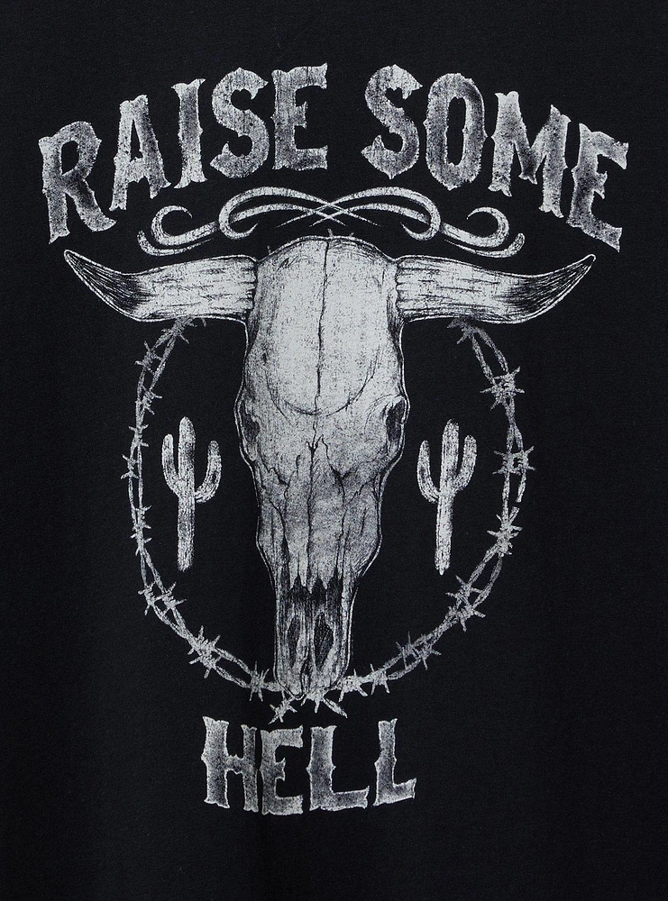 Raise Some Hell Oversized Tunic Tee