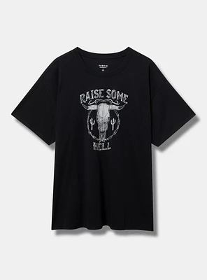 Raise Some Hell Oversized Tunic Tee