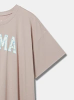 Mama Oversized Embroidered Tee