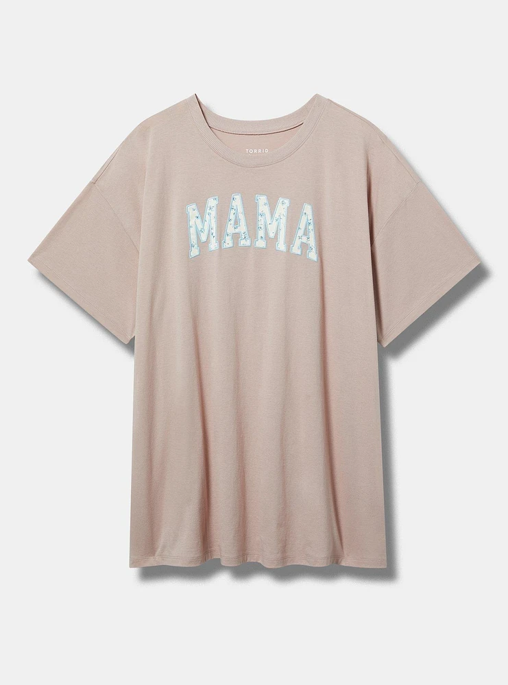 Mama Oversized Embroidered Tee