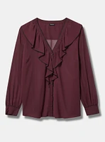 Ruffle Trim Blouse