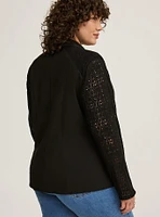 Crochet Sleeve Soho Blazer