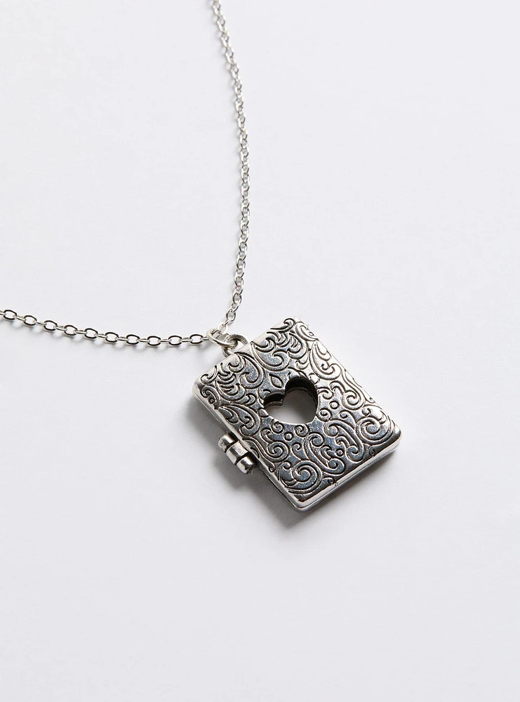 Book Locket Necklace