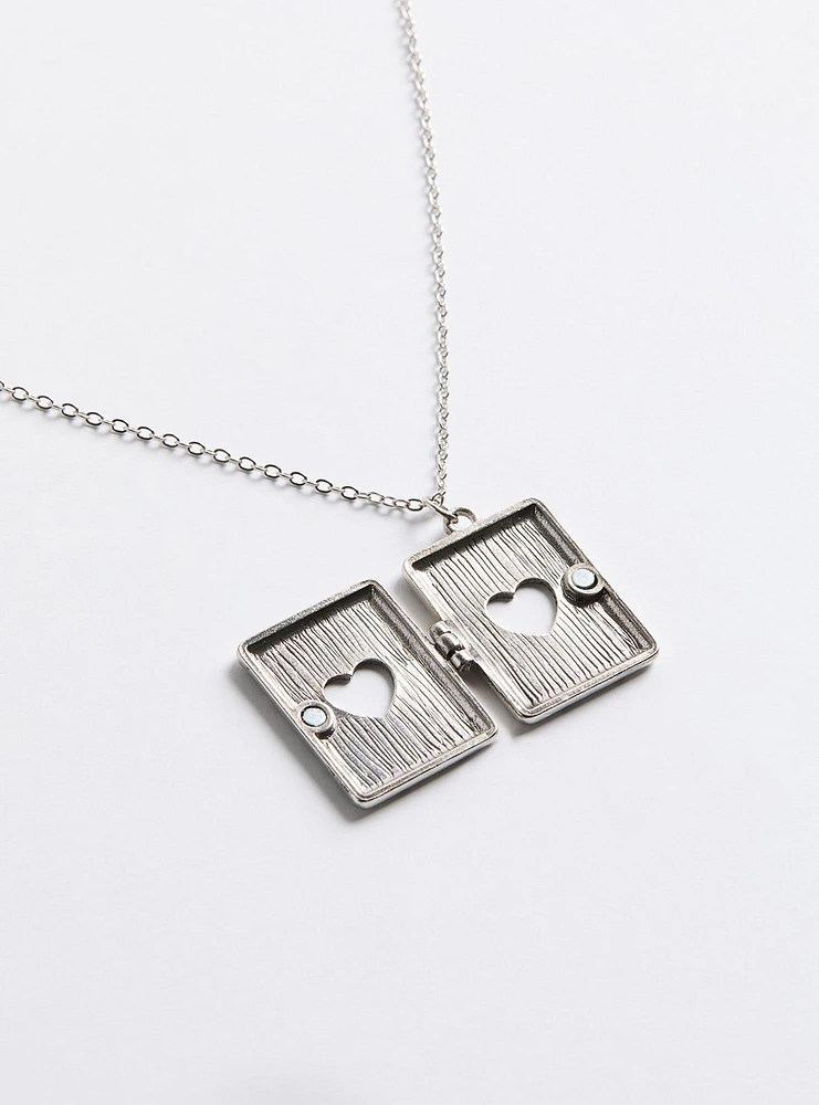 Book Locket Necklace