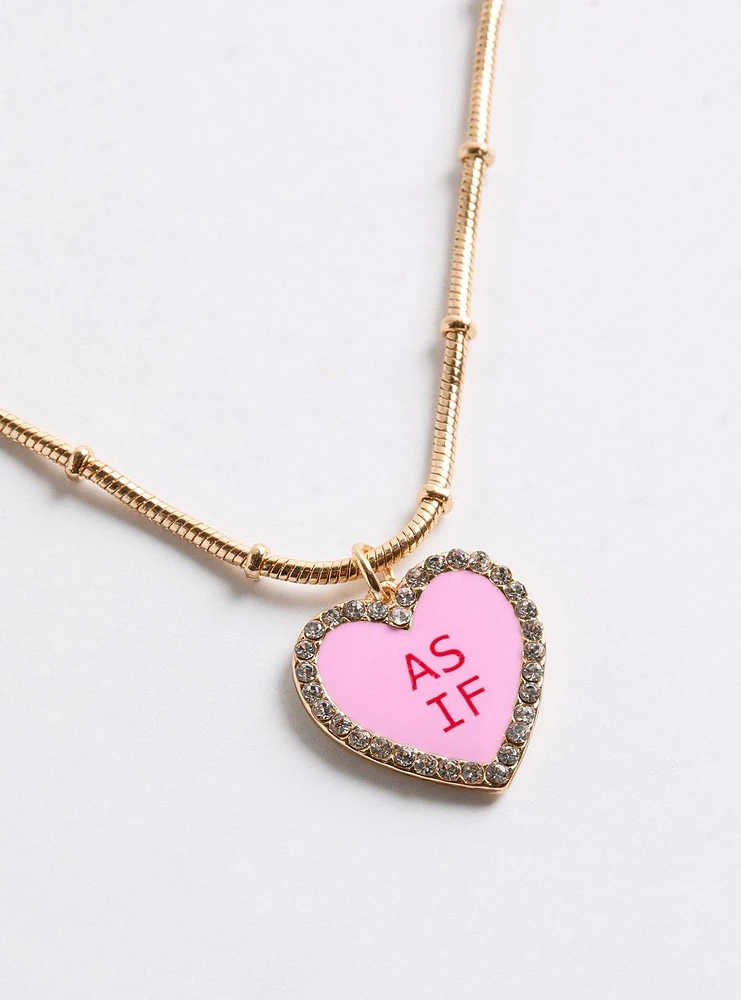 As If Candy Heart Necklace