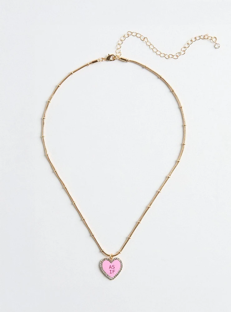 As If Candy Heart Necklace