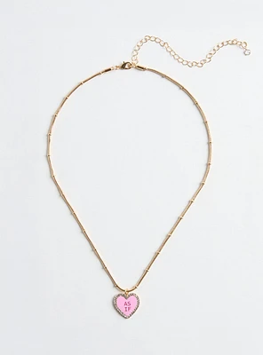 As If Candy Heart Necklace