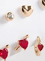 Love Heart Earring Set of 6