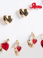 Love Heart Earring Set of 6