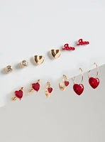 Love Heart Earring Set of 6