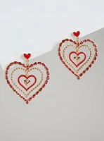 Multi Heart Statement Earring