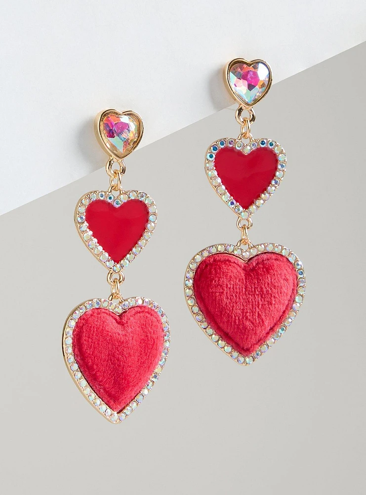 Velvet Heart Earring