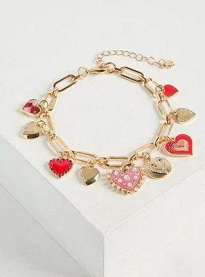 Heart Charm Bracelet