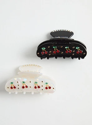 Cherry Hair Clip Set