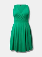 Surplice Skater Tank Dress