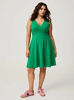 Surplice Skater Tank Dress