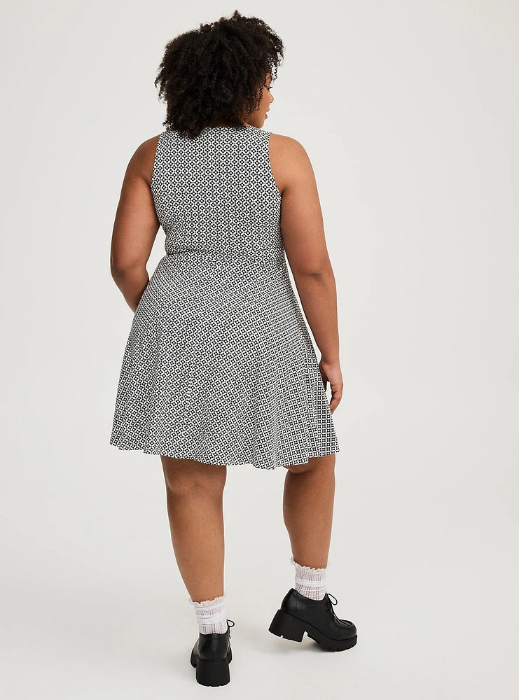 Surplice Skater Tank Dress