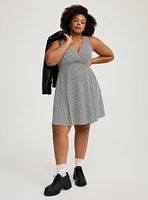 Surplice Skater Tank Dress