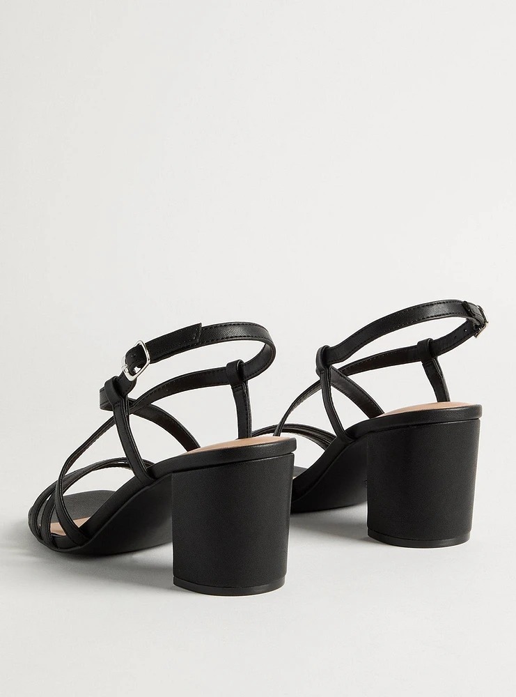 Strappy Block Heel Sandal (WW