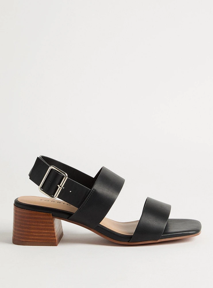 Buckle Strap Block Heel (WW