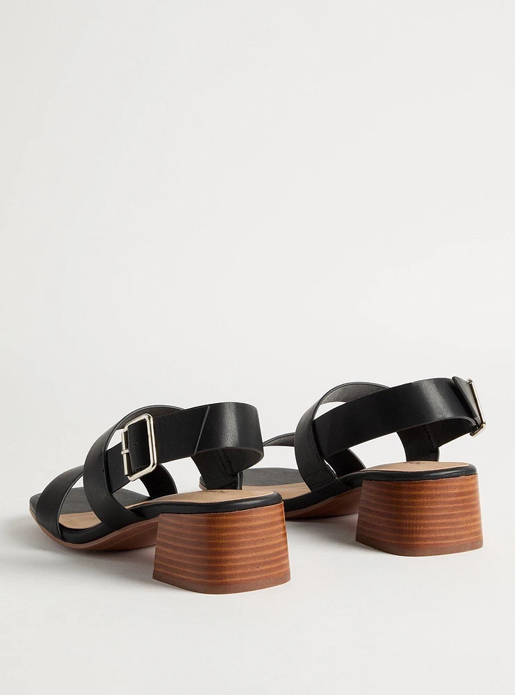 Buckle Strap Block Heel (WW