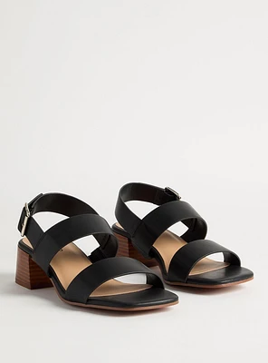 Buckle Strap Block Heel (WW