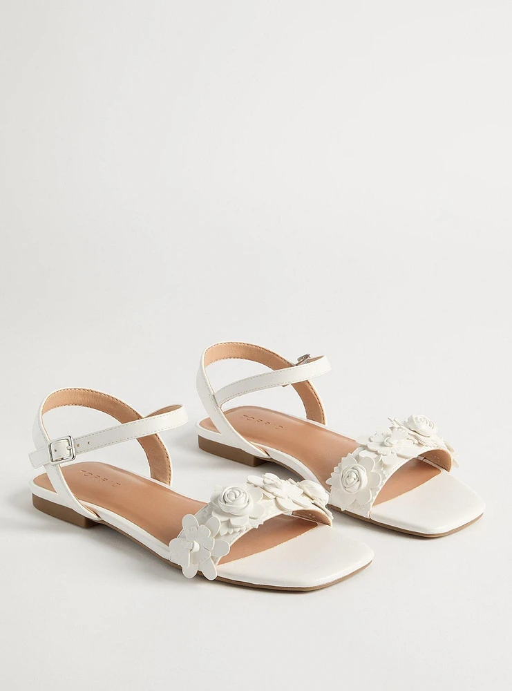 Floral Two-Strap Sandal (WW