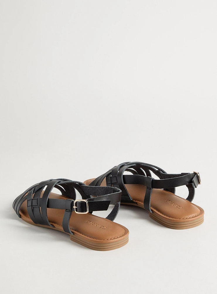 Criss-Cross Strap Sandal (WW