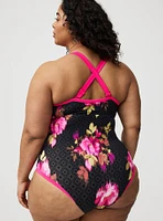 Wire-Free Strappy Cheeky One Piece Swimsuit