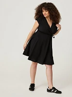 Mini Tie Front Skater Dress