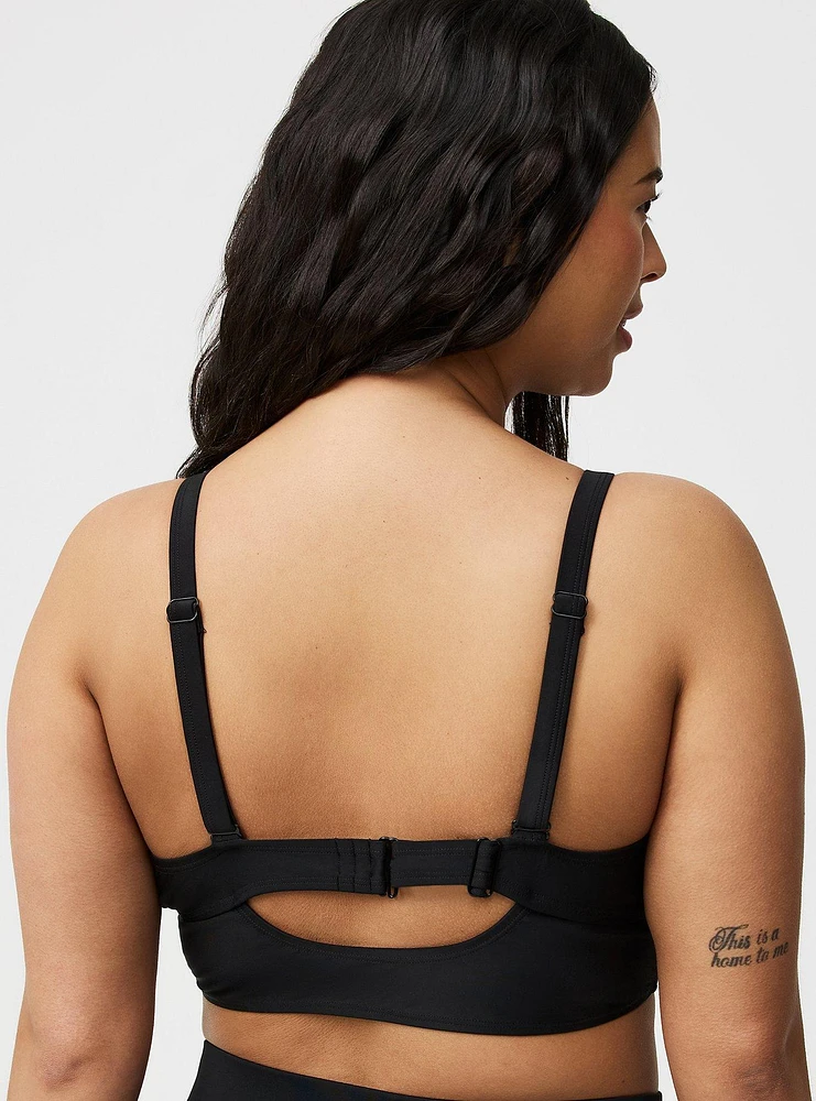 Wire-Free Mesh Triangle Top