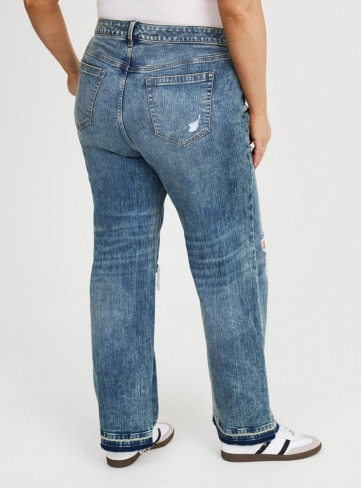 Perfect Rigid Stretch Wide-Leg Jean
