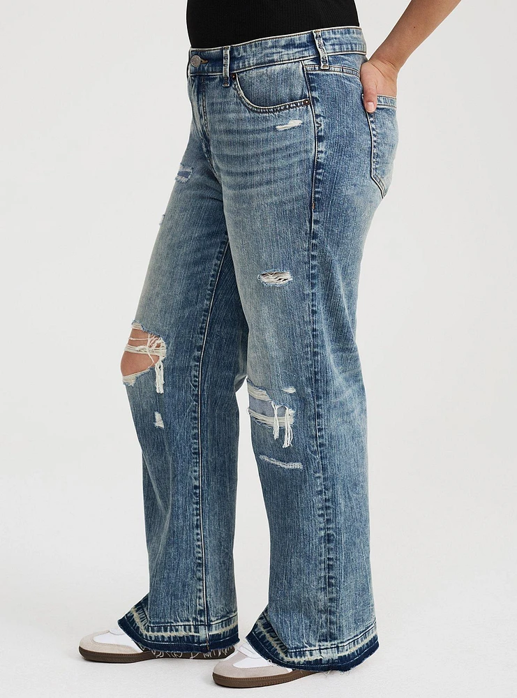 Perfect Rigid Stretch Wide-Leg Jean