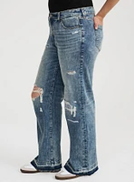 Perfect Rigid Stretch Wide-Leg Jean