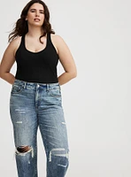 Perfect Rigid Stretch Wide-Leg Jean
