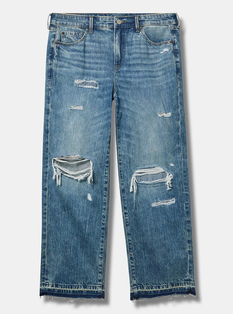 Perfect Rigid Stretch Wide-Leg Jean