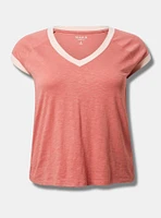 Ringer V-Neck Tee